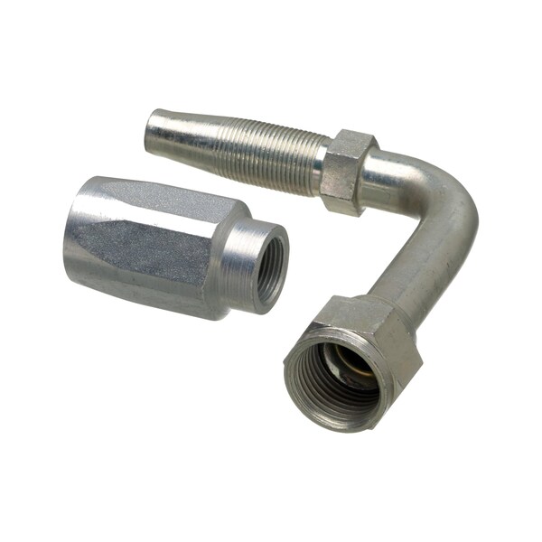 G34210-0808B, Dual Seat Female JIC 37/SAE 45 Flare Swivel - Brass (C5CXH, C5C, C5D & C5M Hose)